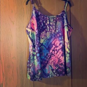 CLOSING 2/15 Colorful abstract print cami 2x